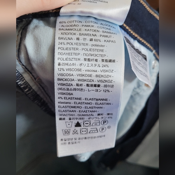 Levi's 311 Shaping Skinny classic dark denim wash Women's size 29 blue jeans - Picture 4 of 12